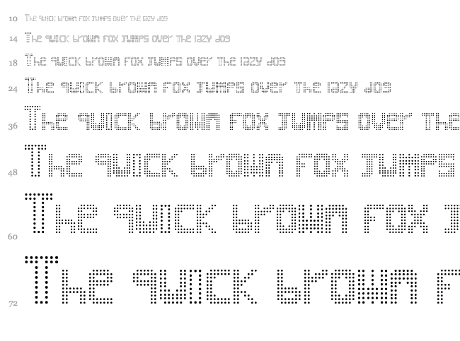 Black Ball font waterfall